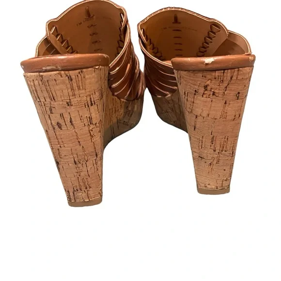 Franco Sarto Cork Wedges Size 7 - Picture 6 of 7